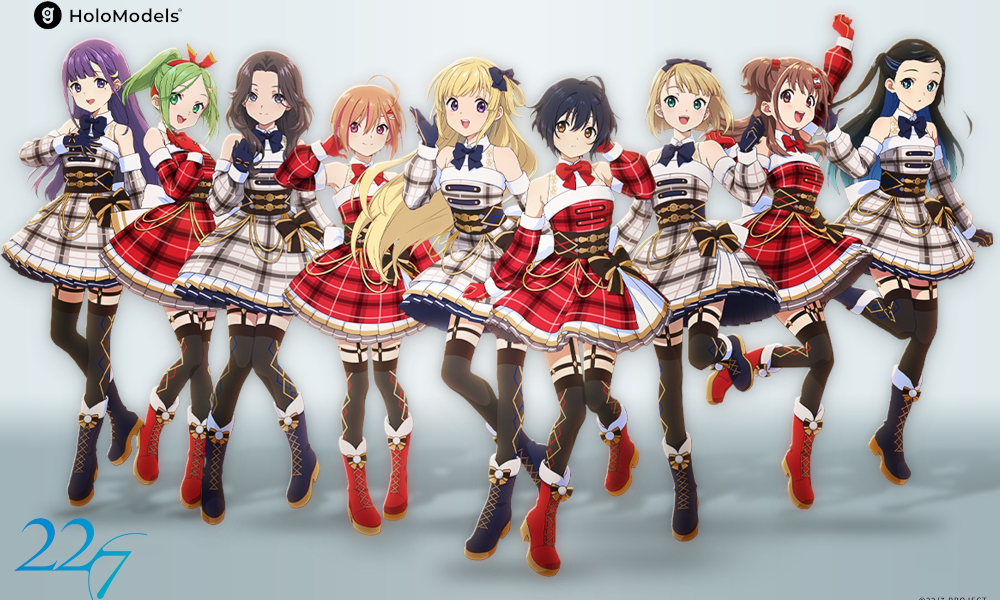 ナナニジ キャラクターが、初のデジタルフィギュア化！～日本IP世界